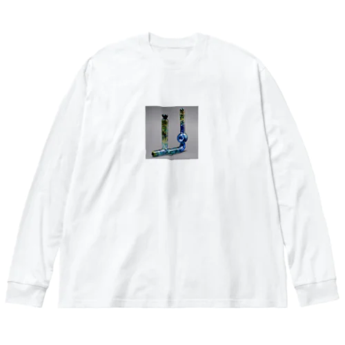 ガラスパイプ2 루즈핏 롱 슬리브 티셔츠