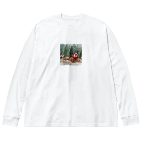 サンタクロース ビッグシルエットロングスリーブTシャツ