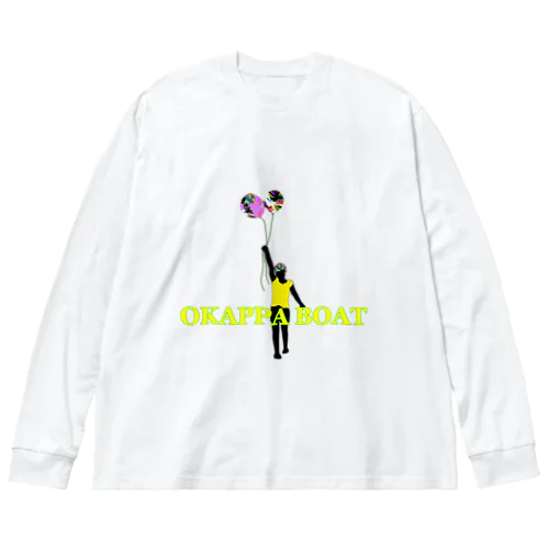 風船で飛べるかな？おかっぱちゃん Big Long Sleeve T-Shirt