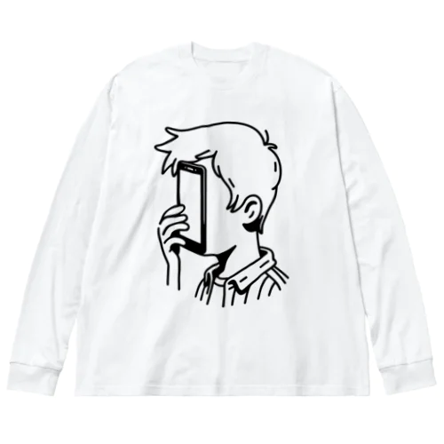 スマホしかみれない Big Long Sleeve T-Shirt