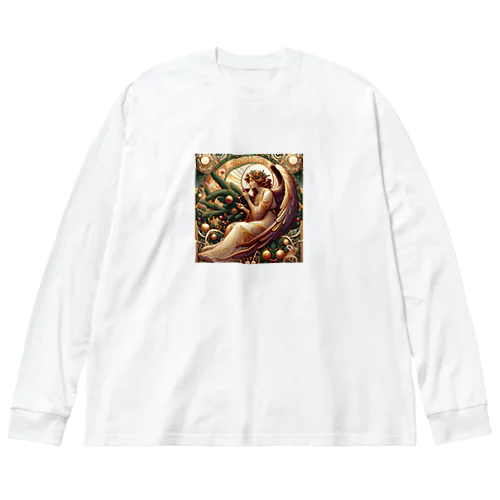 呑(どん)天使inクリスマス　アール・ヌーヴォー風vol.2 Big Long Sleeve T-Shirt