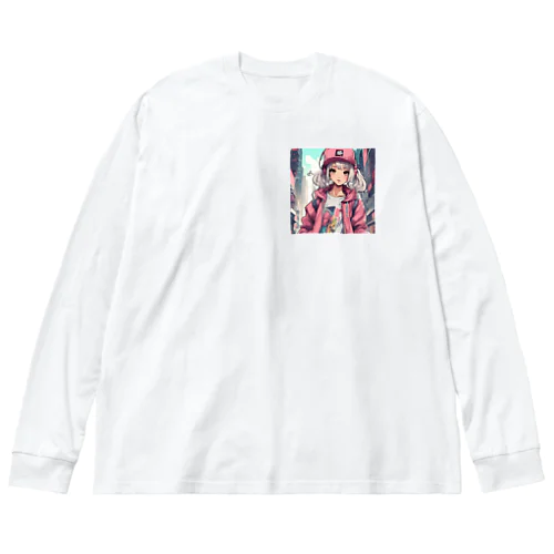 DJキラリ ビッグシルエットロングスリーブTシャツ