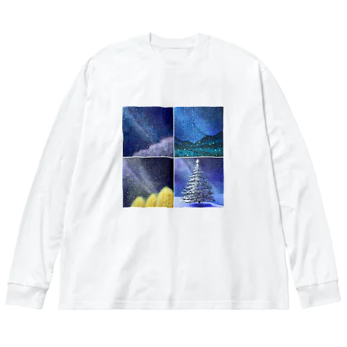 「四季と星」の4部作 Big Long Sleeve T-Shirt