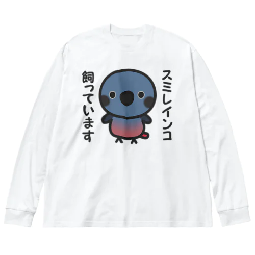 スミレインコ飼っています ビッグシルエットロングスリーブTシャツ