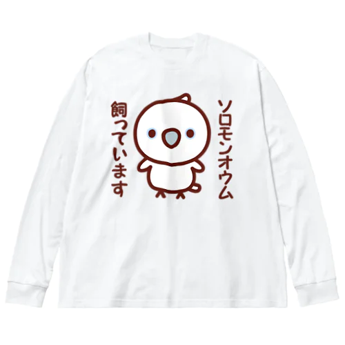 ソロモンオウム飼っています ビッグシルエットロングスリーブTシャツ