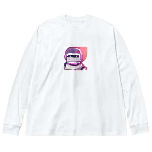 ロボットの魅惑的な色彩をかわいい絵×水彩画で織りなすアートの幻想 Big Long Sleeve T-Shirt