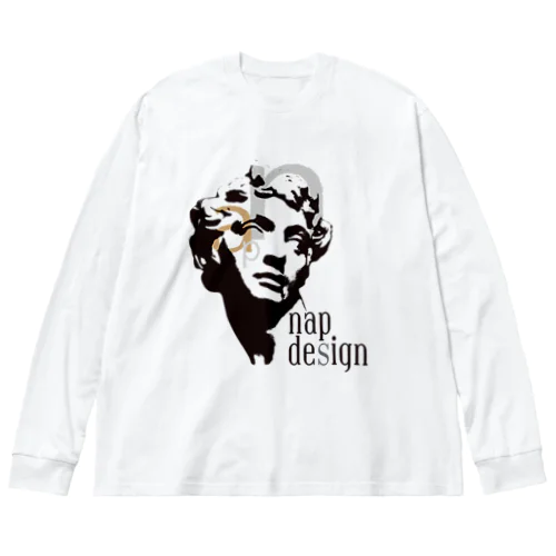 napdesignバック ビッグシルエットロングスリーブTシャツ