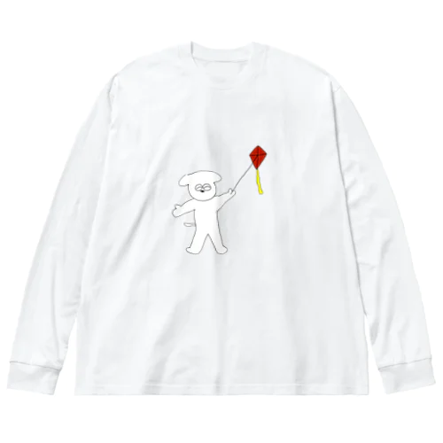 凧揚げスマイルドッグ Big Long Sleeve T-Shirt