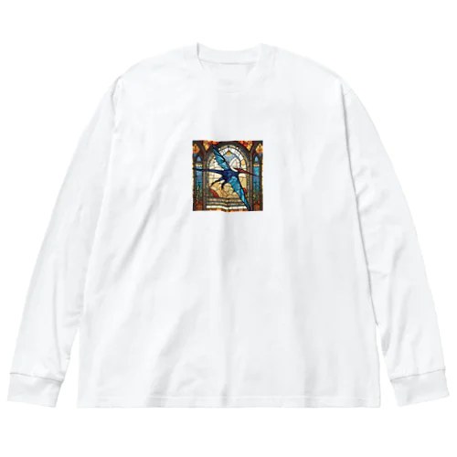 ステンドアート・プテラノドン Big Long Sleeve T-Shirt