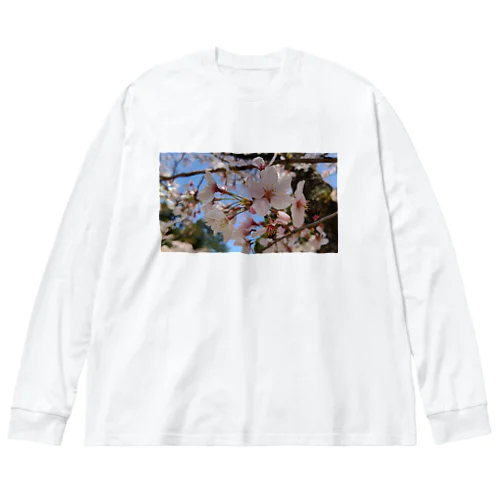 桜 ビッグシルエットロングスリーブTシャツ