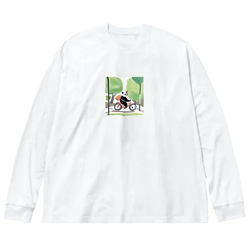 自転車パンダ Big Long Sleeve T-Shirt