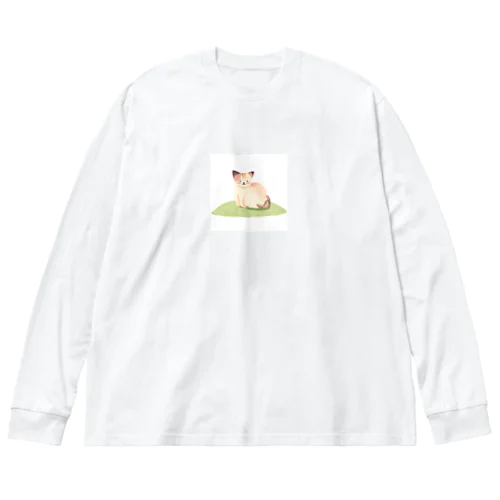 子猫 ビッグシルエットロングスリーブTシャツ