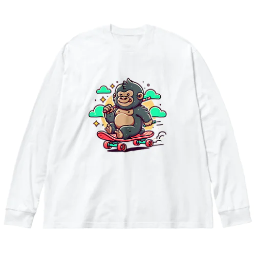 ゴリくんスケーター ビッグシルエットロングスリーブTシャツ