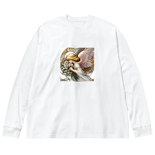 花天使　アール・ヌーヴォー風 Big Long Sleeve T-Shirt