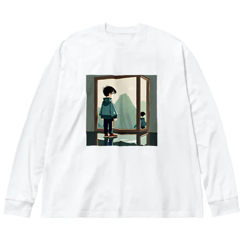 孤独な少年　　 Big Long Sleeve T-Shirt