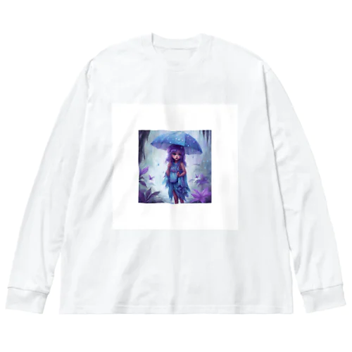 Alone in the Purple Rain ビッグシルエットロングスリーブTシャツ