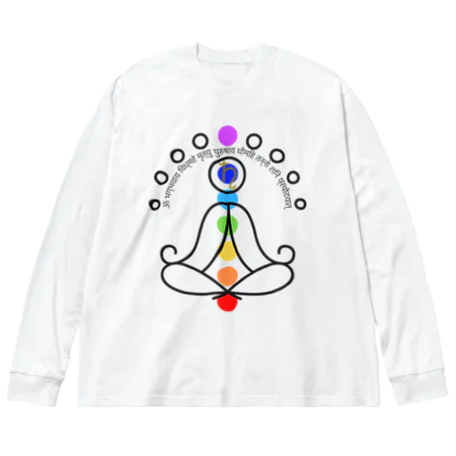 土星（SHANI）のガヤトリマントラ Big Long Sleeve T-Shirt