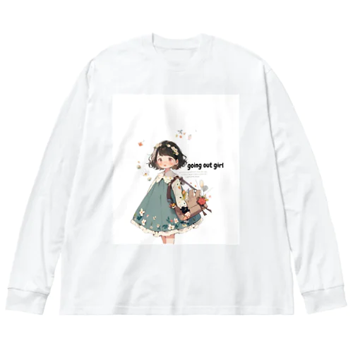 going out girl ビッグシルエットロングスリーブTシャツ