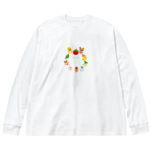 cutefriends_仲間 Big Long Sleeve T-Shirt