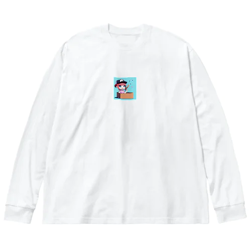 ダンボール　野球女子　ヨネオリ Big Long Sleeve T-Shirt