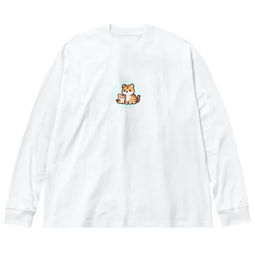 ほっこりタイガーファミリー ビッグシルエットロングスリーブTシャツ