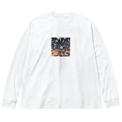 仮想空間 Big Long Sleeve T-Shirt