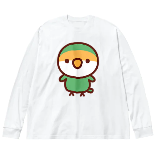 コザクラインコ（ブルーチェリー） ビッグシルエットロングスリーブTシャツ