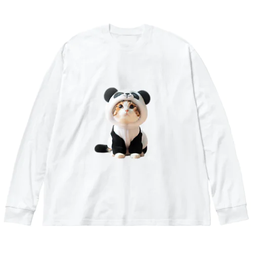 パンダ？いいえ、ネコです Big Long Sleeve T-Shirt