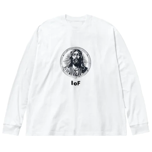 天を仰ぐ神 Big Long Sleeve T-Shirt