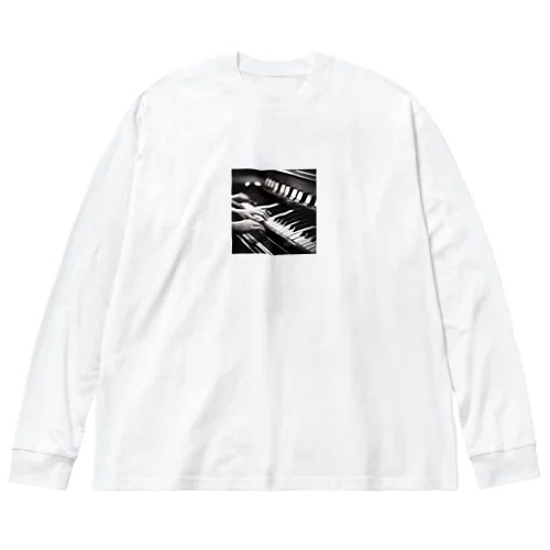 ビンテージ風ピアノの魔術師 Big Long Sleeve T-Shirt