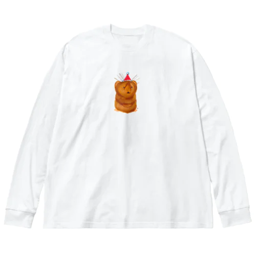 トガリネズミとトンガリ帽子（サンタ帽） Big Long Sleeve T-Shirt