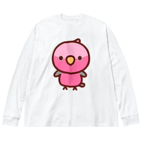 モモイロインコ ビッグシルエットロングスリーブTシャツ