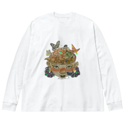 脳汁は夜食 Big Long Sleeve T-Shirt