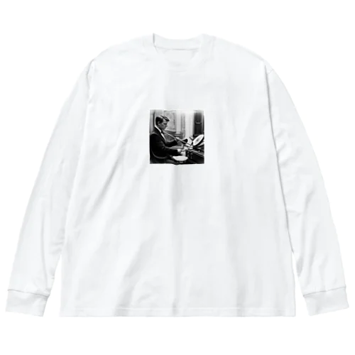 ビンテージ風いろんな楽器演奏 Big Long Sleeve T-Shirt