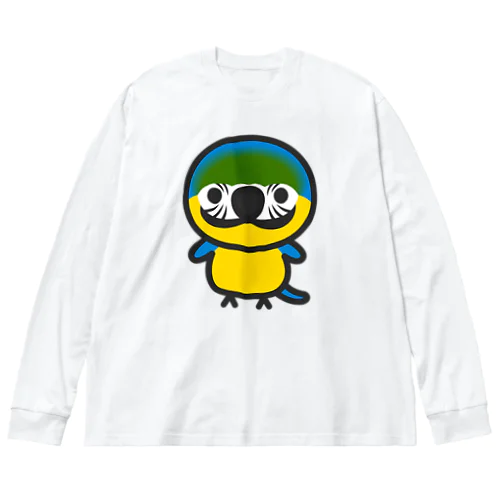 ルリコンゴウインコ ビッグシルエットロングスリーブTシャツ