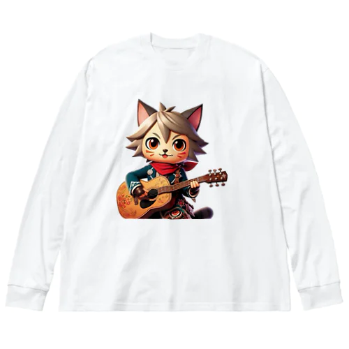 にゃんデス ビッグシルエットロングスリーブTシャツ