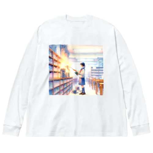 禁書 ビッグシルエットロングスリーブTシャツ