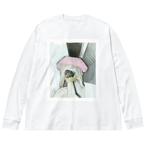 片手で持てるもの Big Long Sleeve T-Shirt