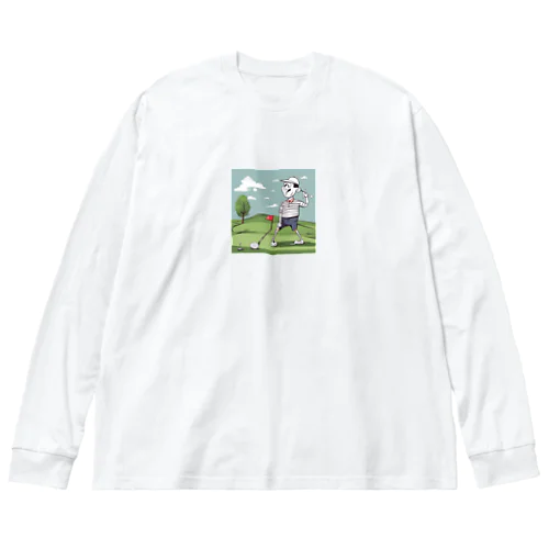 面白ゴルファー ビッグシルエットロングスリーブTシャツ