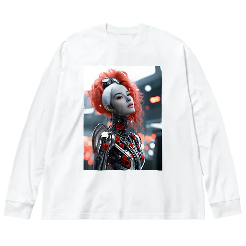 女性ロボット Big Long Sleeve T-Shirt