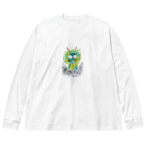 見習い龍神さま🐉 ビッグシルエットロングスリーブTシャツ