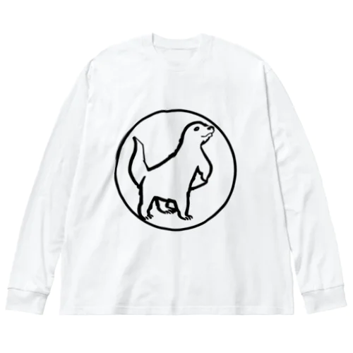 ロゴマーク風カワウソくん Big Long Sleeve T-Shirt