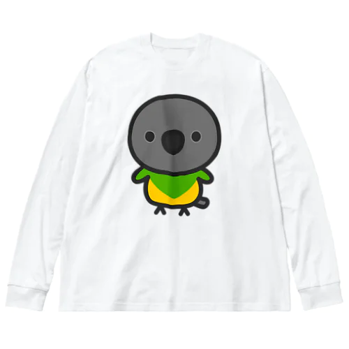 ネズミガシラハネナガインコ ビッグシルエットロングスリーブTシャツ