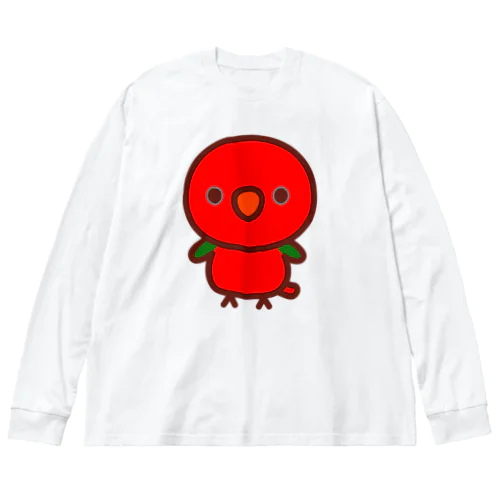 ショウジョウインコ 루즈핏 롱 슬리브 티셔츠