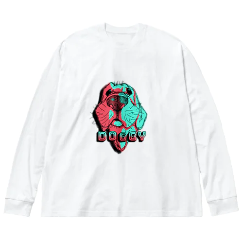 Doggy（ロゴ風） Big Long Sleeve T-Shirt