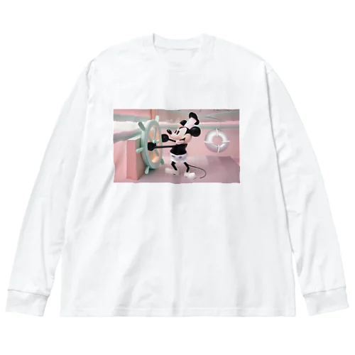 蒸気船ウィリー シャツ Big Long Sleeve T-Shirt