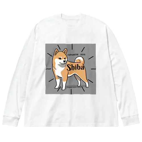 ジャパニーズわんこShiba ビッグシルエットロングスリーブTシャツ