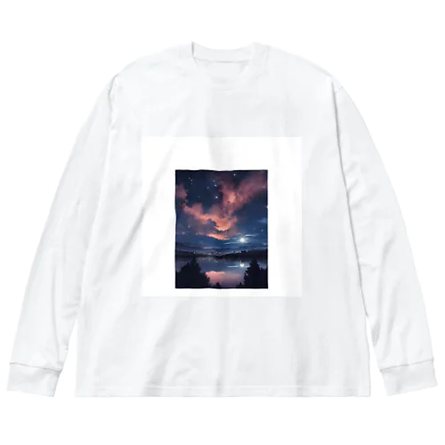 夜空 Big Long Sleeve T-Shirt