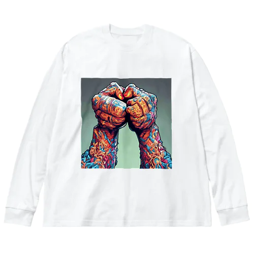 グータッチ Big Long Sleeve T-Shirt