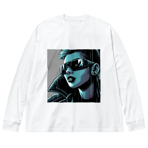 サイバーパンクガールNo.6 Big Long Sleeve T-Shirt
